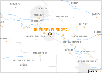 map of Alekseyevskaya