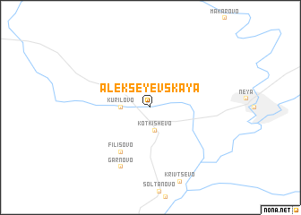 map of Alekseyevskaya