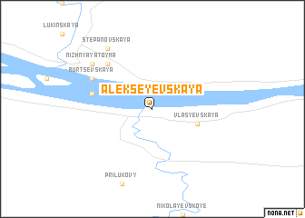 map of Alekseyevskaya