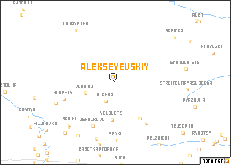 map of Alekseyevskiy