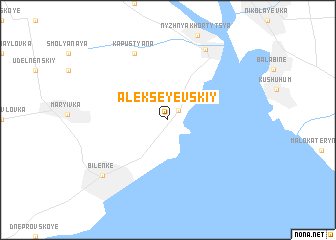 map of Alekseyevskiy