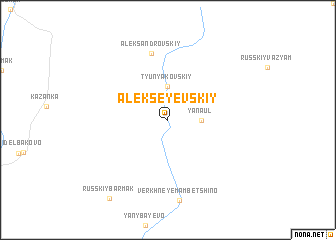 map of Alekseyevskiy