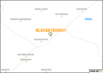 map of Alekseyevskiy