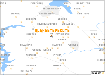 map of Alekseyevskoye