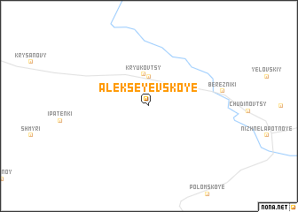 map of Alekseyevskoye