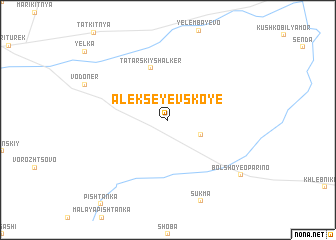 map of Alekseyevskoye