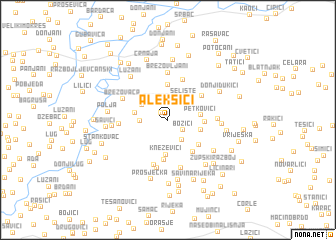 map of Aleksići