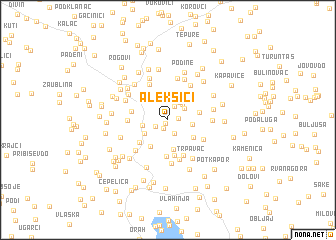 map of Aleksići