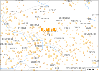 map of Aleksići