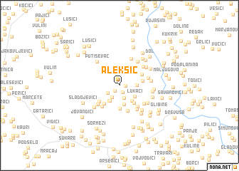 map of Aleksić