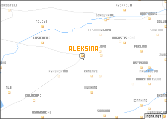 map of Aleksina