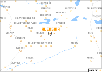 map of Aleksina