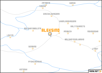map of Aleksino