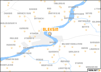 map of Aleksin