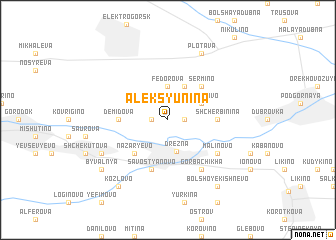 map of Aleksyunina