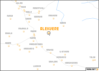 map of Alekvere