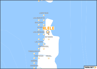 map of Alélé