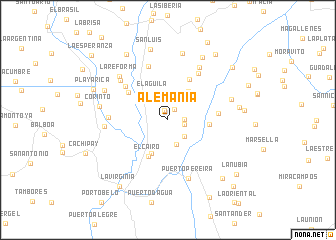 map of Alemania