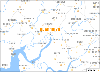 map of Alemaniya