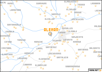 map of Alemán