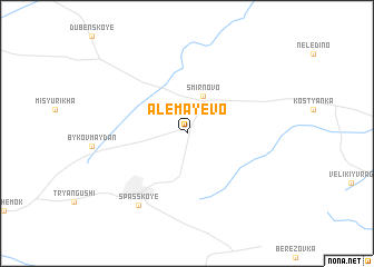 map of Alemayevo
