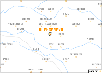 map of ‘Alem Gebeya