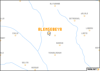 map of ‘Alem Gebeya