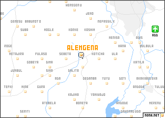 map of ‘Alem Gena