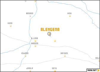 map of ‘Alem Gena