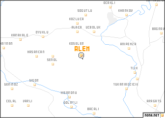 map of Alem