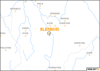 map of Alénakiri