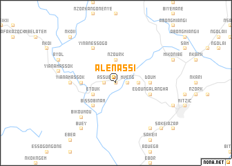 map of Alénassi