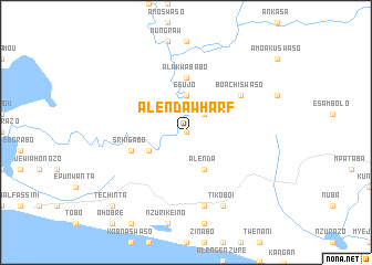 map of Alenda Wharf