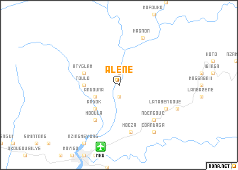 map of Alène