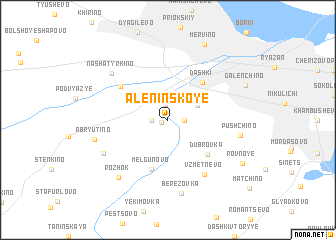 map of Alëninskoye