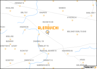 map of Alenovichi