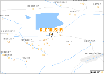 map of (( Alenovskiy ))