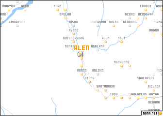 map of Alen