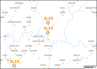 map of Alen