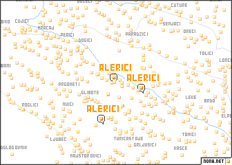 map of Alerići