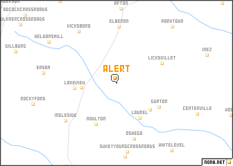 map of Alert