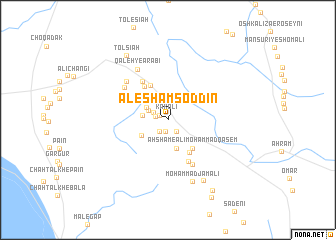 map of Āl-e Shams od Dīn