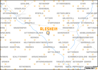 map of Alesheim