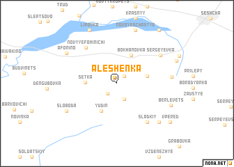 map of Alëshenka