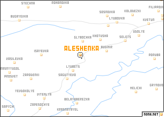 map of Alëshenka