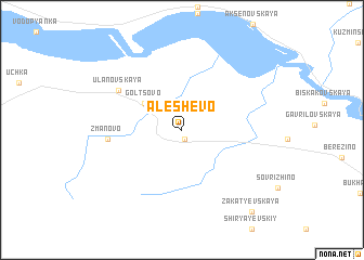 map of Alëshevo