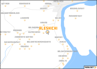 map of Aleshichi