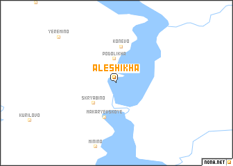 map of Alëshikha