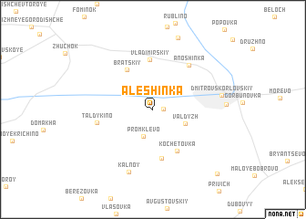 map of Alëshinka