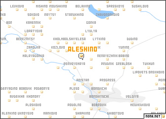 map of Alëshino